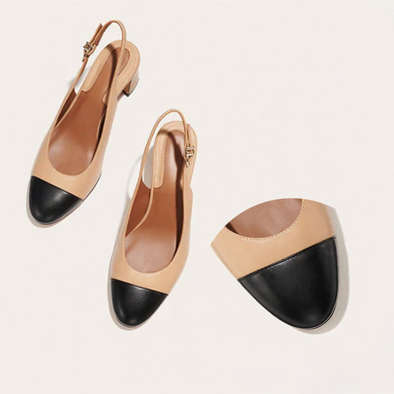 Women's Classic Round Toe Slingback Pump-2