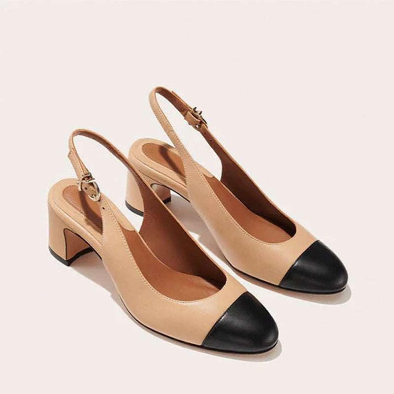 Women's Classic Round Toe Slingback Pump-4