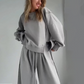 Women’s Casual Set - Spliced Top & Drawstring Pants-2