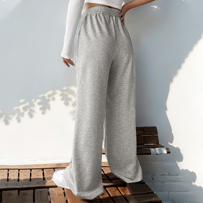 Lässige, lange Damenhose mit weitem Bein-2