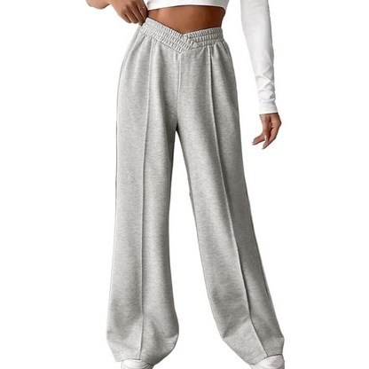 Lässige, lange Damenhose mit weitem Bein-6
