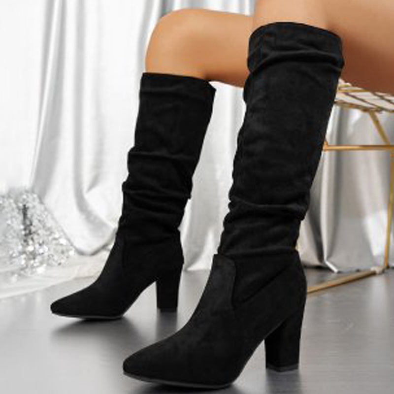 ✨ Elegante Damenstiefel mit hohem Absatz – klassisches Design, bequeme Sohle, passend für alle Beinformen-4