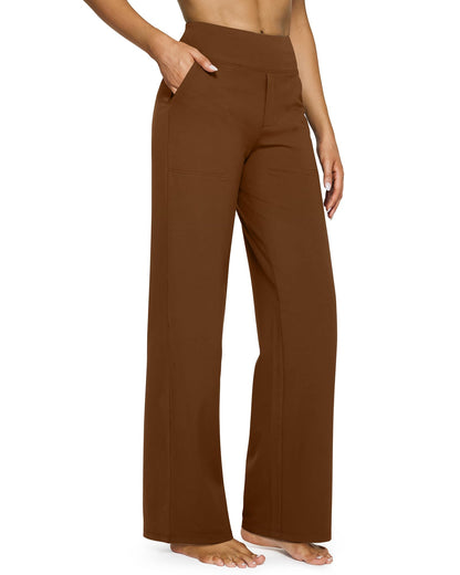 💖LAST-DAY-AKTION – 50 % RABATT 💖 Lässige Yoga-Hose mit weitem Bein für Damen mit hoher Taille und Stretch-4