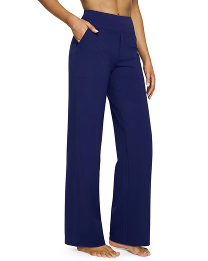 💖LAST-DAY-AKTION – 50 % RABATT 💖 Lässige Yoga-Hose mit weitem Bein für Damen mit hoher Taille und Stretch-5