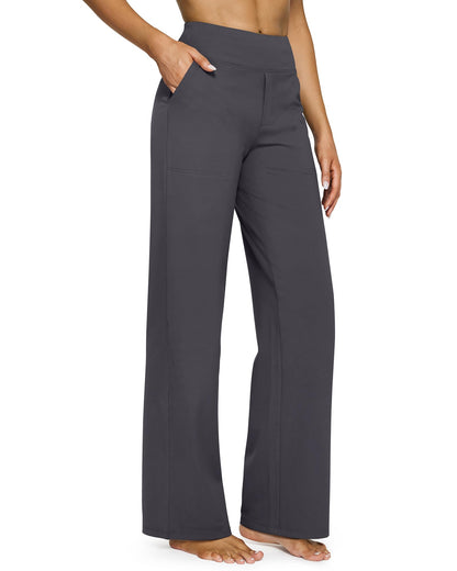 💖LAST-DAY-AKTION – 50 % RABATT 💖 Lässige Yoga-Hose mit weitem Bein für Damen mit hoher Taille und Stretch-8