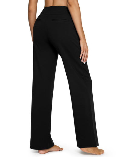 💖LAST-DAY-AKTION – 50 % RABATT 💖 Lässige Yoga-Hose mit weitem Bein für Damen mit hoher Taille und Stretch-9
