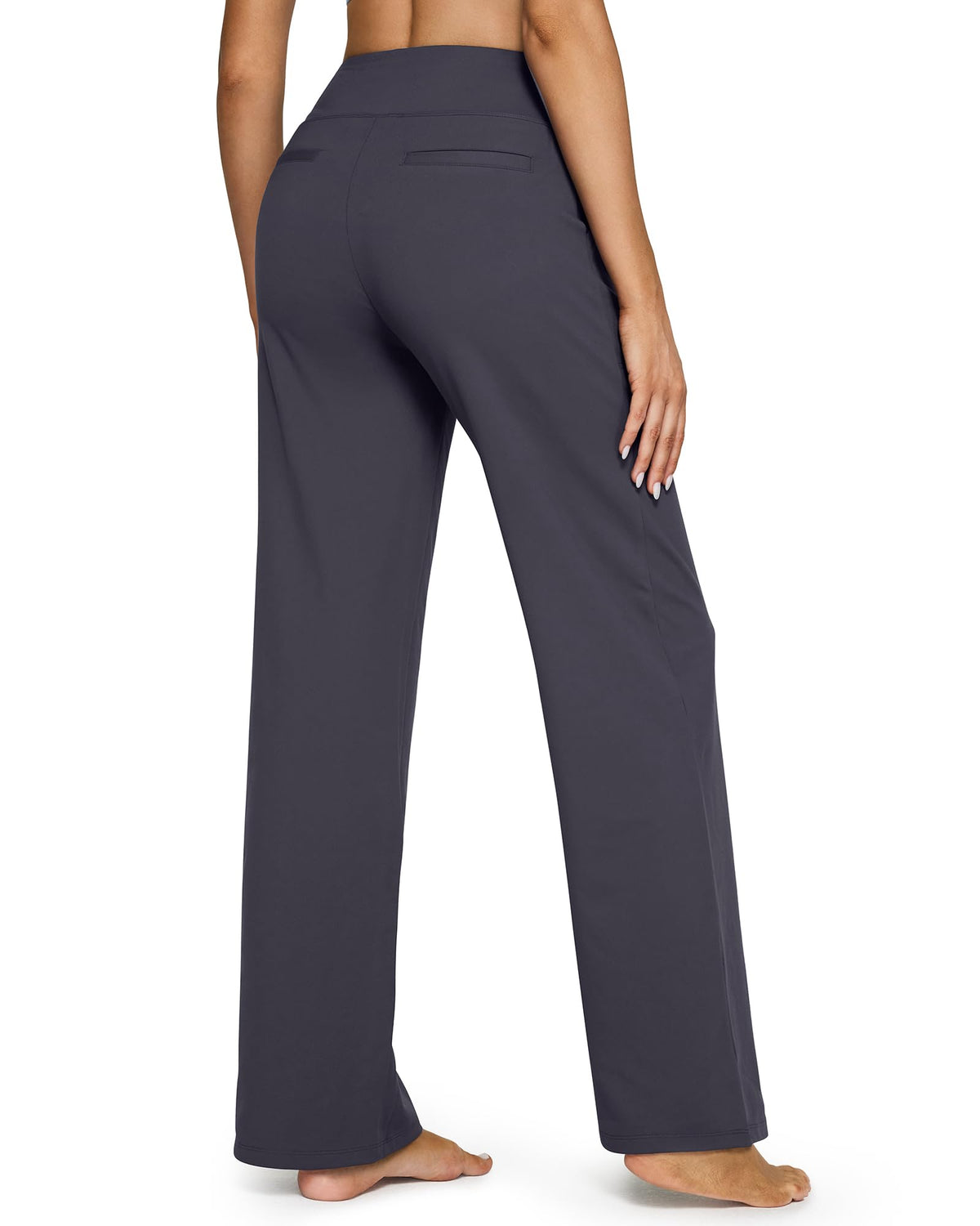 💖LAST-DAY-AKTION – 50 % RABATT 💖 Lässige Yoga-Hose mit weitem Bein für Damen mit hoher Taille und Stretch-14