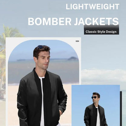 Leichte Bomberjacke für Herren – 💪 Wind- und spritzwassergeschützt-3