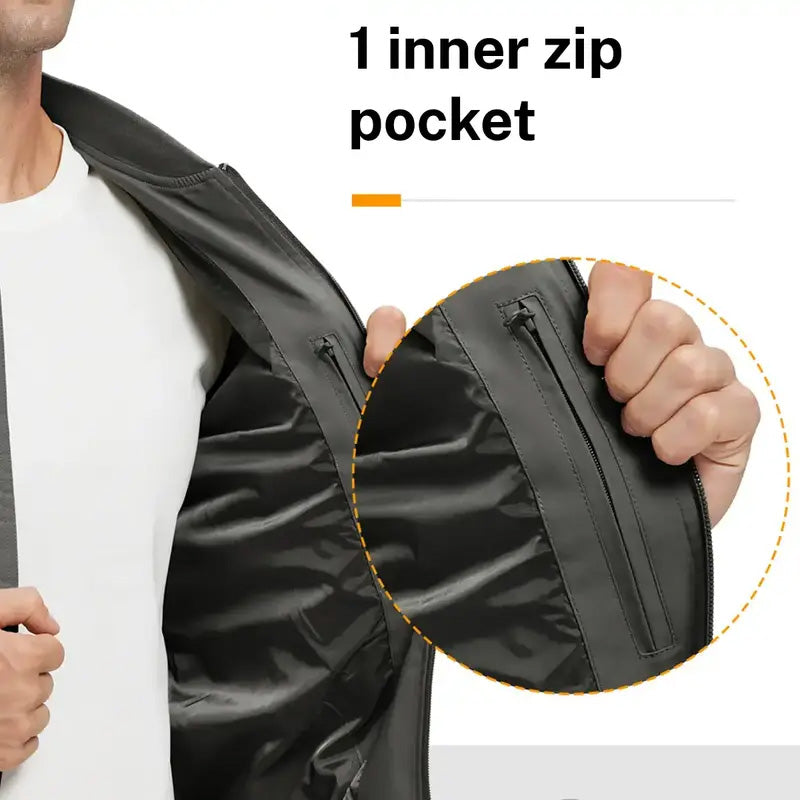 Leichte Bomberjacke für Herren – 💪 Wind- und spritzwassergeschützt-5