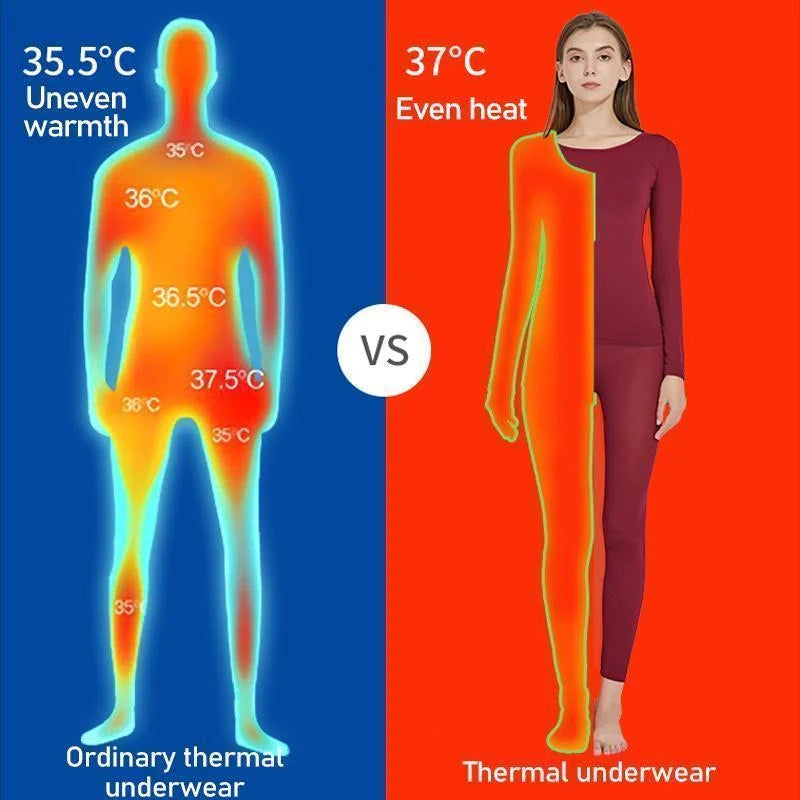 Ein Must-Have für Herbst und Winter🔥nahtlose elastische Thermounterwäsche-5