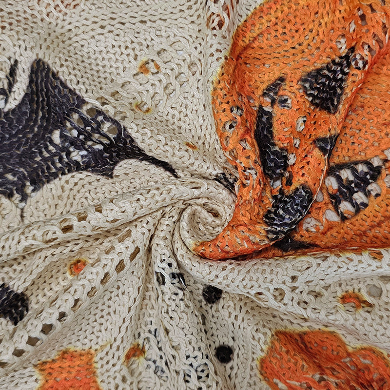 Damen-Halloween-Strickpullover im lockeren Schnitt mit Fledermausärmel-6