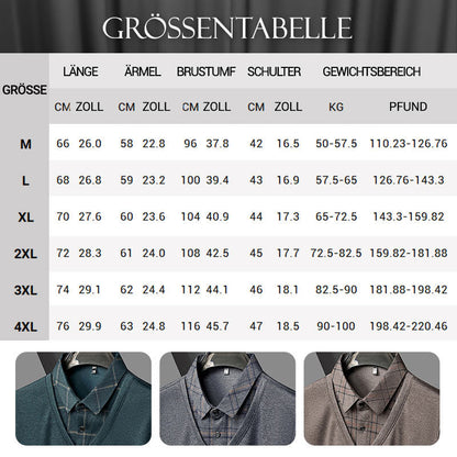 Langarm-Oberteil in Layering-Optik für Herren-7