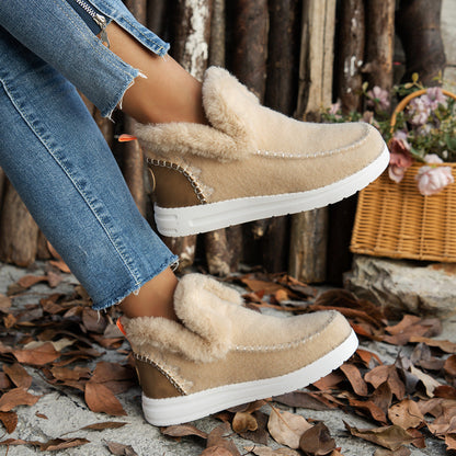 ❄️Damen Stiefeletten Winter: Anti-Rutsch, Kunstplüsch-Wärme, Komfortabel den ganzen Tag-3