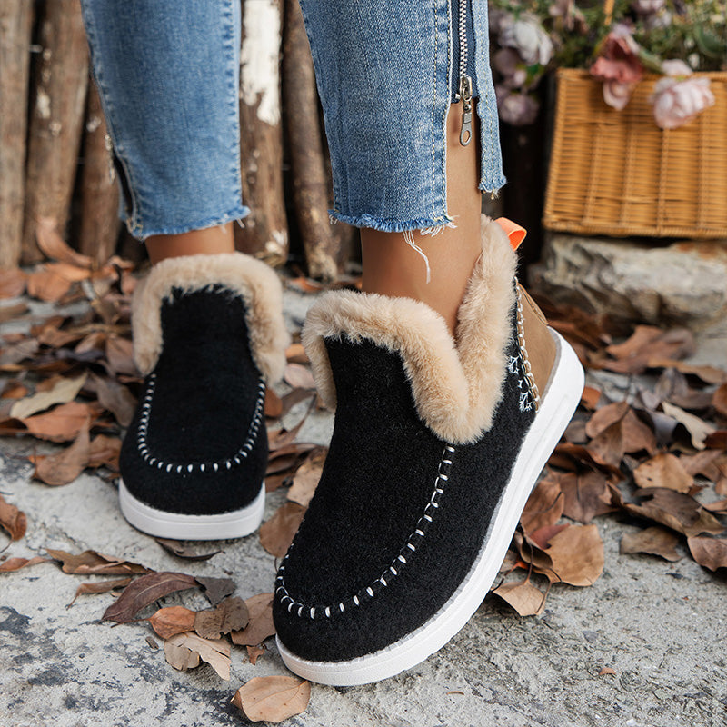 ❄️Damen Stiefeletten Winter: Anti-Rutsch, Kunstplüsch-Wärme, Komfortabel den ganzen Tag-8