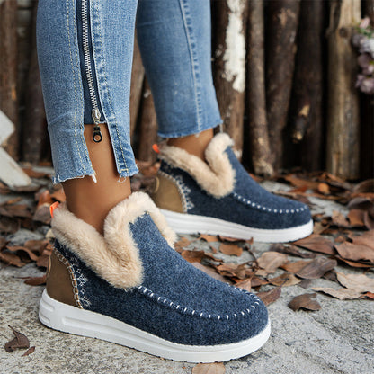 ❄️Damen Stiefeletten Winter: Anti-Rutsch, Kunstplüsch-Wärme, Komfortabel den ganzen Tag-11
