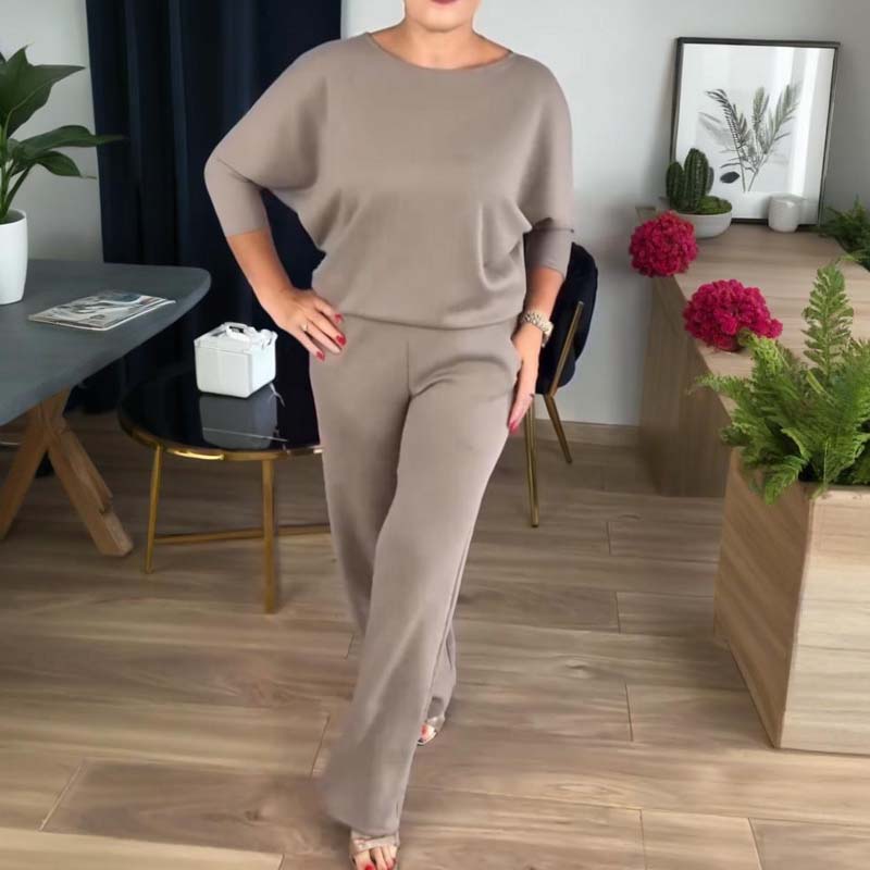 ⏳Zeitlich begrenztes Sonderangebot⏰ Elegantes 3-teiliges Set bestehend aus langem Cardigan, Oberteil und Hose💞-7
