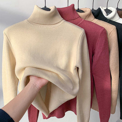 🥰Verdicktes Fleece-Strick-Unterhemd für Herbst und Winter, warme und bequeme Innenbekleidung-1