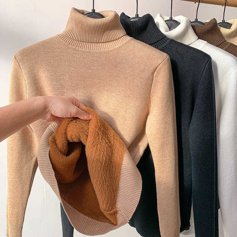🥰Verdicktes Fleece-Strick-Unterhemd für Herbst und Winter, warme und bequeme Innenbekleidung-7