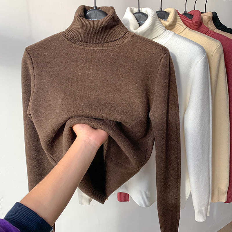 🥰Verdicktes Fleece-Strick-Unterhemd für Herbst und Winter, warme und bequeme Innenbekleidung-9