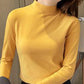 Women's Comfortable Solid Color Half High Neck Long Sleeve Top-12