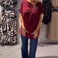 Women's Stylish Asymmetric Neckline Short Sleeve Top-4