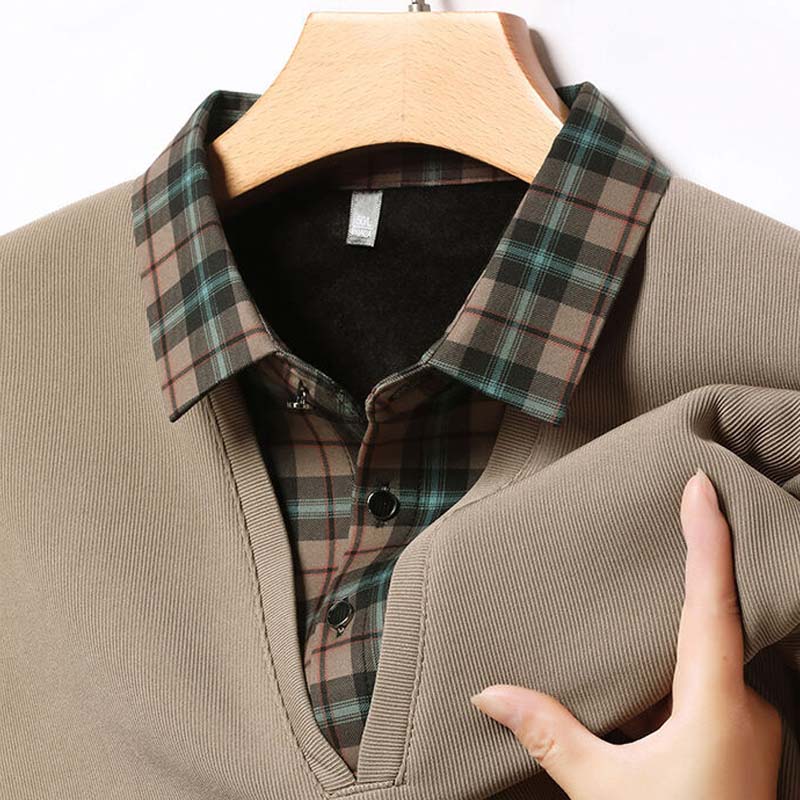 👔 Warmes und dickes Herrenhemd, ein Must-Have für Herbst und Winter, vielseitig und modisch-9