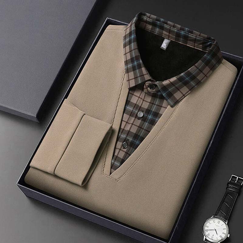 👔 Warmes und dickes Herrenhemd, ein Must-Have für Herbst und Winter, vielseitig und modisch-14