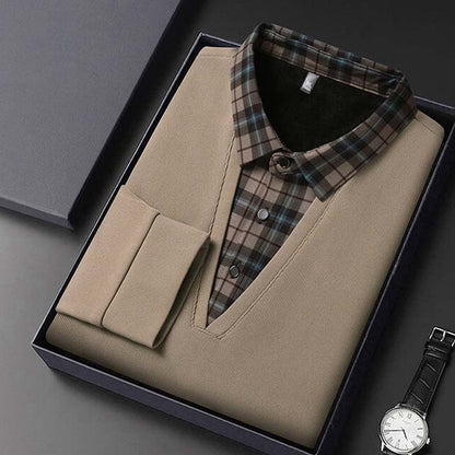 👔 Warmes und dickes Herrenhemd, ein Must-Have für Herbst und Winter, vielseitig und modisch-14