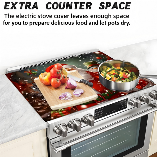 Christmas Themed Stove Top Protector Mat