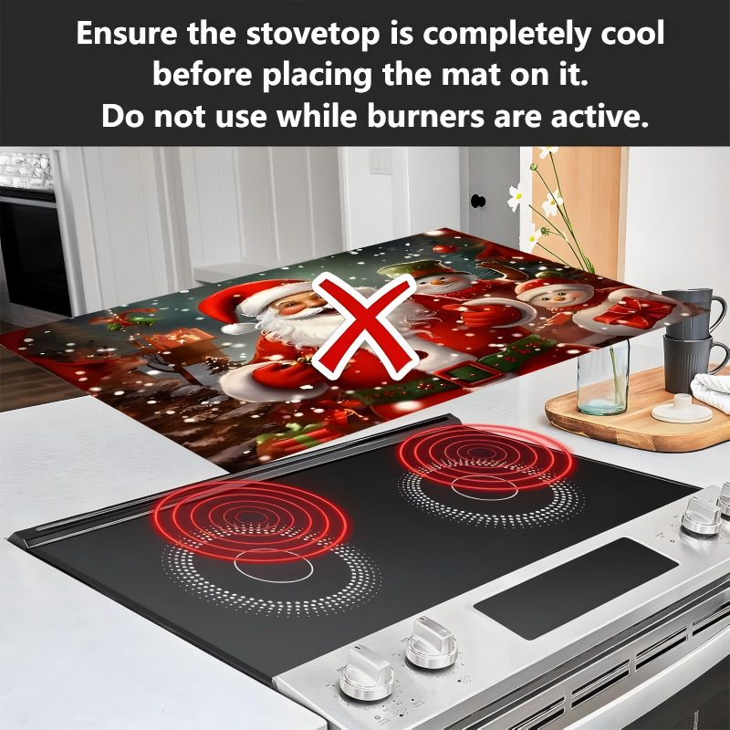 Christmas Themed Stove Top Protector Mat-6