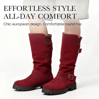 💎❄️ Bestseller – Shorty-Stiefel mit Schnallen – perfekt für kalte Tage-9