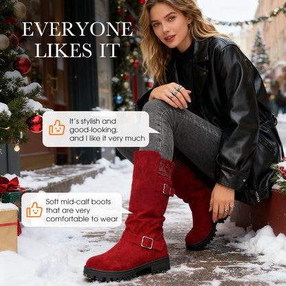 💎❄️ Bestseller – Shorty-Stiefel mit Schnallen – perfekt für kalte Tage-11