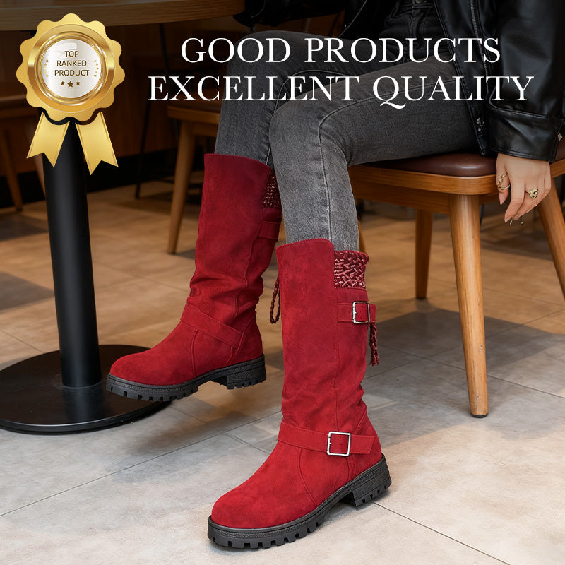 💎❄️ Bestseller – Shorty-Stiefel mit Schnallen – perfekt für kalte Tage-10