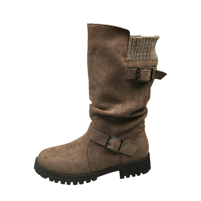 💎❄️ Bestseller – Shorty-Stiefel mit Schnallen – perfekt für kalte Tage-2