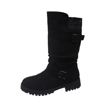 💎❄️ Bestseller – Shorty-Stiefel mit Schnallen – perfekt für kalte Tage-3