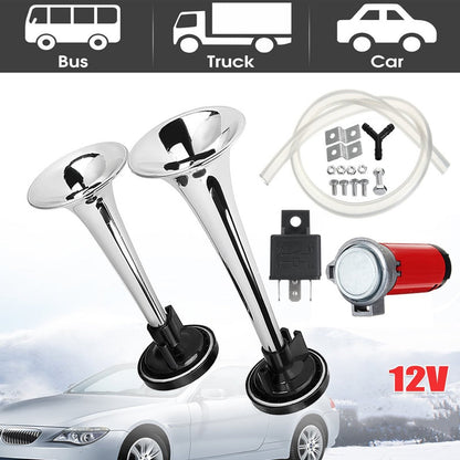 🔥 Kit de Bocina de Aire de Doble Trompeta Universal