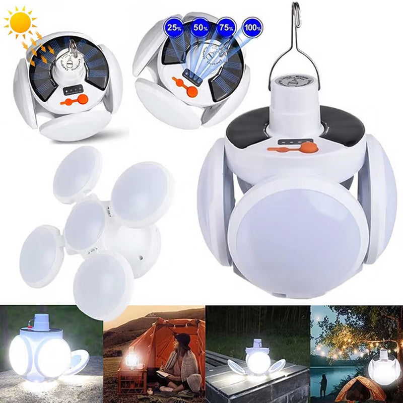 ⚽💡 Lámpara Solar Flexible en Balón de Fútbol – ¡Impermeable, Multifuncional y 360° de Iluminación! 🌞✨