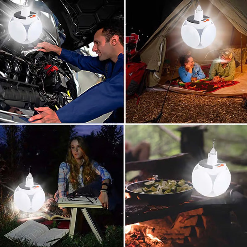 ⚽💡 Lámpara Solar Flexible en Balón de Fútbol – ¡Impermeable, Multifuncional y 360° de Iluminación! 🌞✨