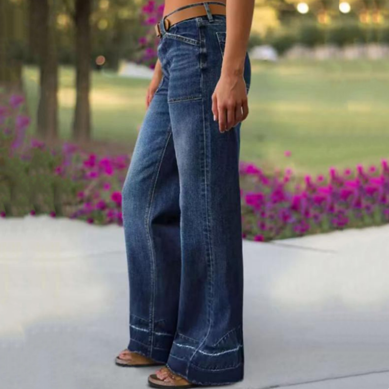 💎👖 Jetzt im Trend – Retro-Flare-Jeans mit Taschen – stylisch und bequem