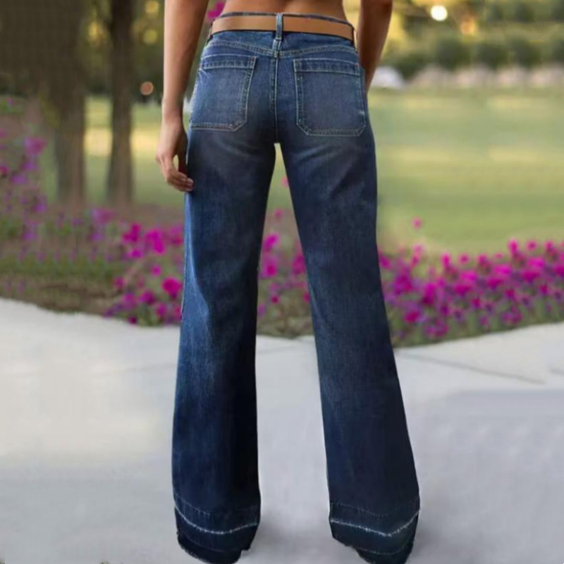 💎👖 Jetzt im Trend – Retro-Flare-Jeans mit Taschen – stylisch und bequem