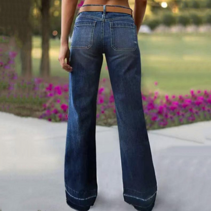 💎👖 Jetzt im Trend – Retro-Flare-Jeans mit Taschen – stylisch und bequem