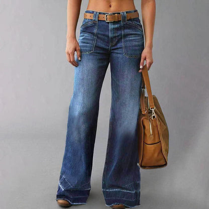 💎👖 Jetzt im Trend – Retro-Flare-Jeans mit Taschen – stylisch und bequem