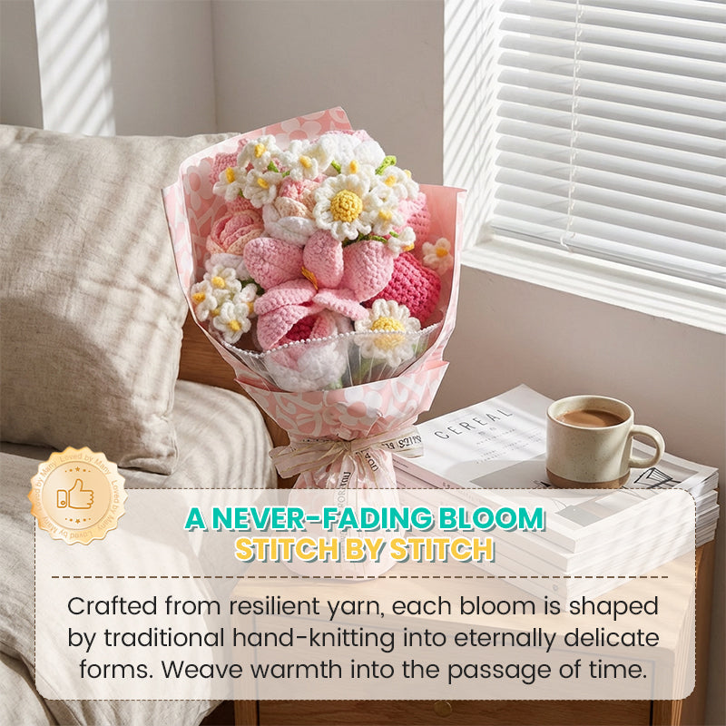 Handmade Crochet Flower Bouquet-6