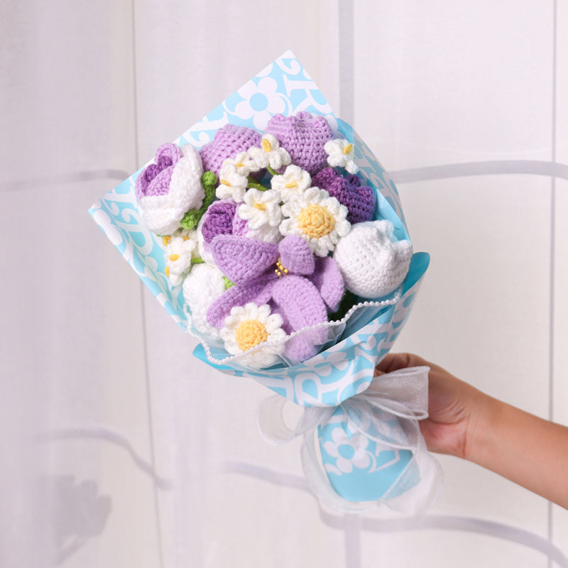Handmade Crochet Flower Bouquet-10