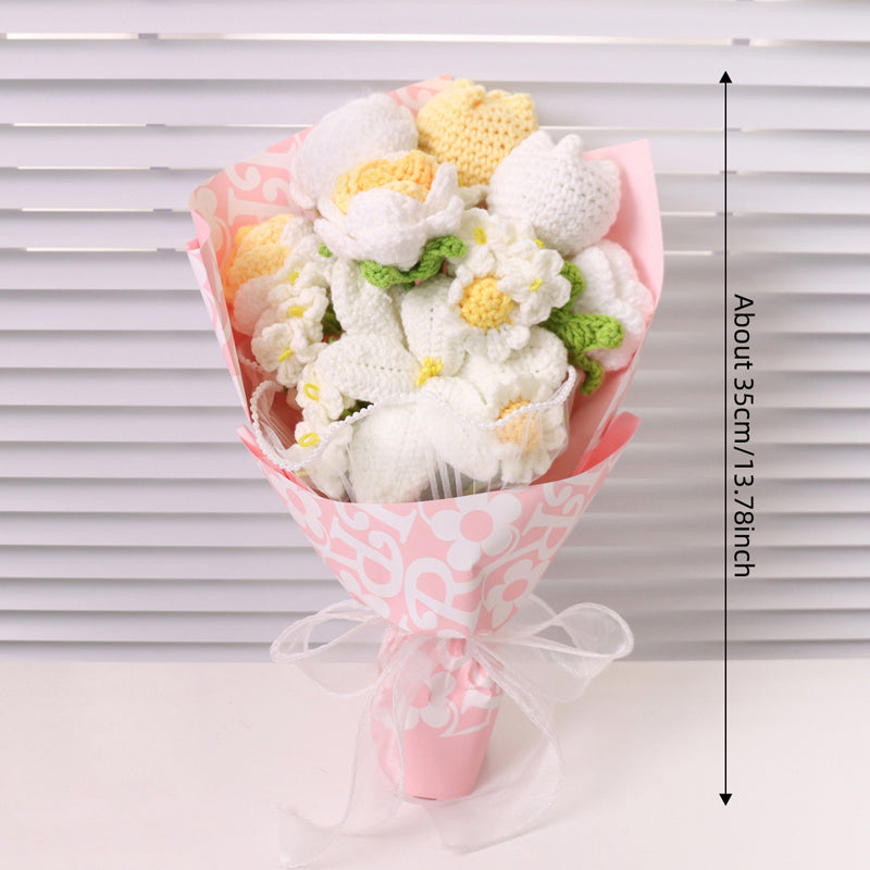 Handmade Crochet Flower Bouquet-12