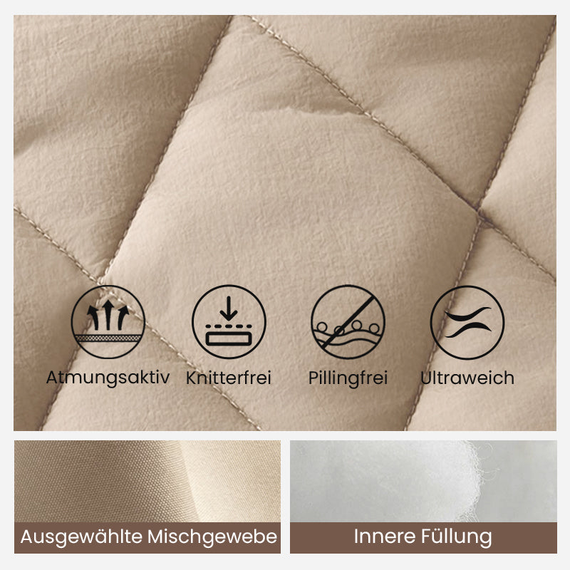 ✨Solange der Vorrat reicht 50% Rabatt!🎉Gestrickte Patchwork-Pufferjacke für Damen-2