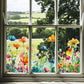 💐Colorful Floral Bouquet Window Sticker🖼️-11