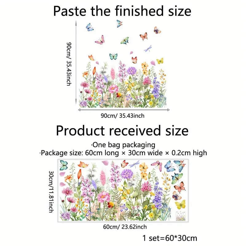 💐Colorful Floral Bouquet Window Sticker🖼️-14