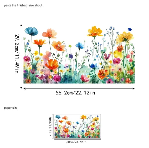 💐Colorful Floral Bouquet Window Sticker🖼️-15