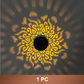 ☀️ Solar mandala light for garden & patio – 2-in-1 floor lamp & wall light – Ornamental light decoration with vintage effect – Rustproof & durable-1